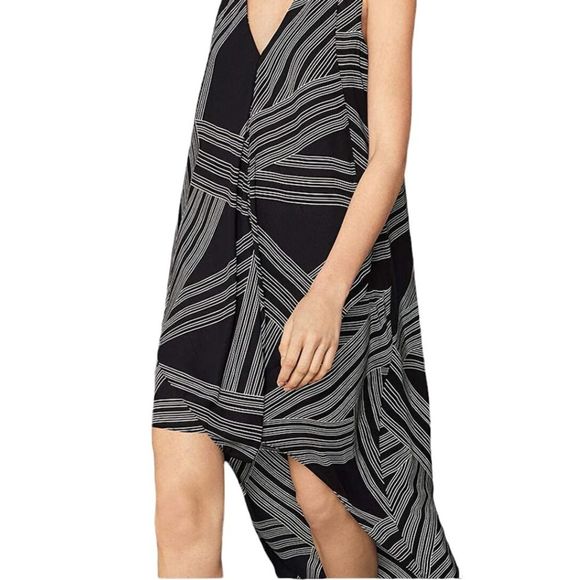 BCBGMaxAzria Black and White High Low Dress - Picture 3 of 8